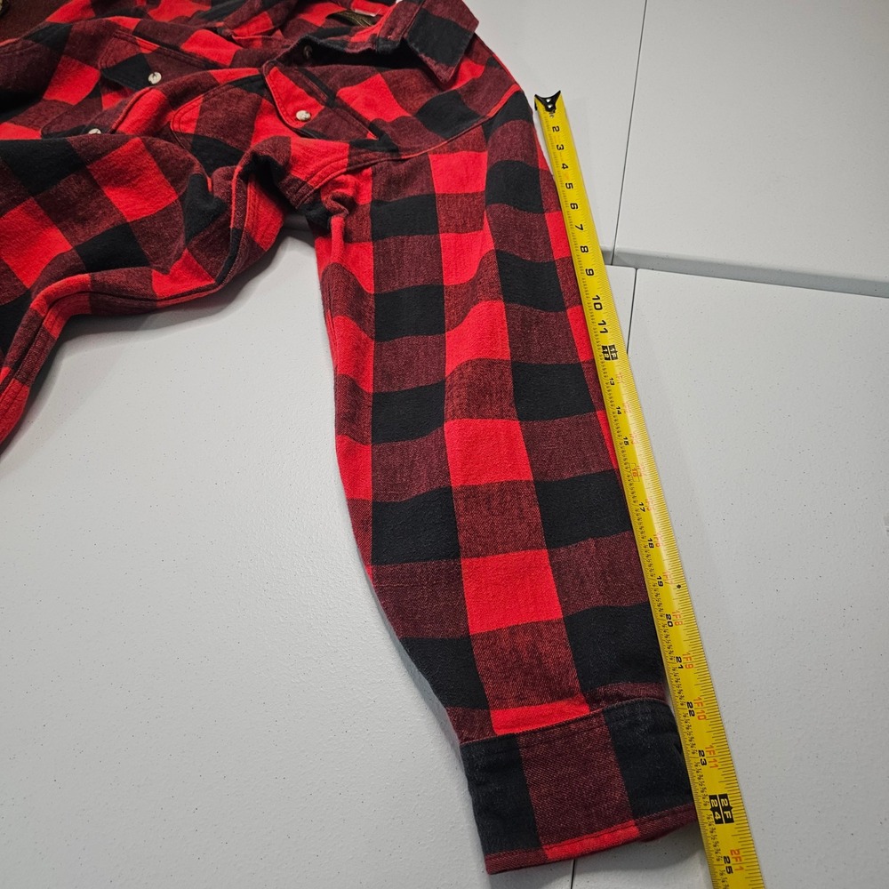 Vintage 80s Eddie Bauer McKinley Cloth Flannel Shirt XL USA Buffalo Plaid Cabin - Picture 8 of 8